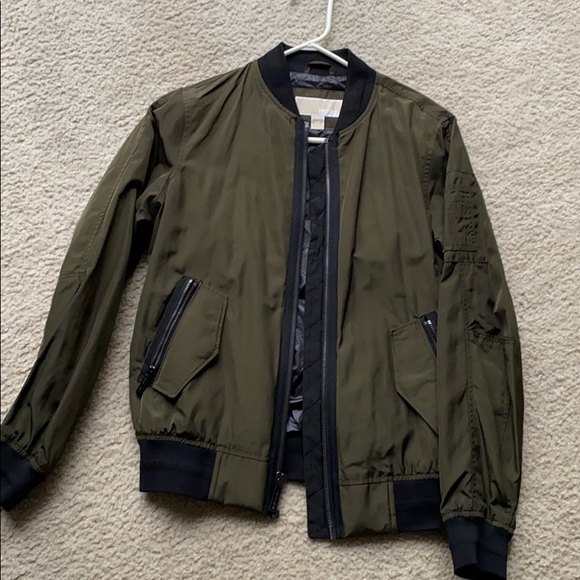 Michael Kors green bomber jacket - Picture 4 of 5